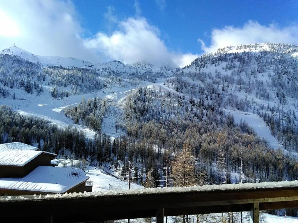 2 Pieces Avec Terrasse Et Vue Sur Les Pistes Isola 2000 Exterior foto